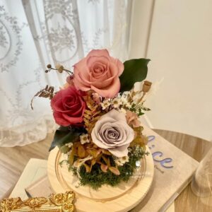 永生花夜燈玻璃罩 | 質感柔美