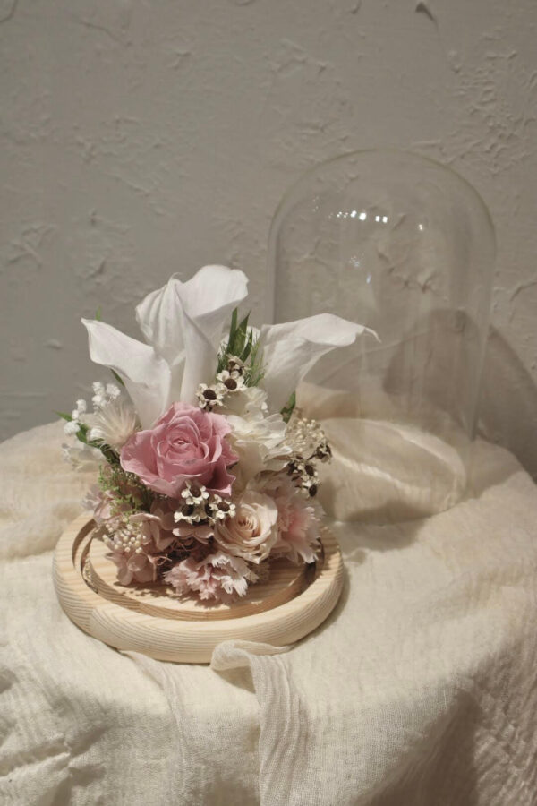 永生海芋 玻璃花盅 | 夜燈