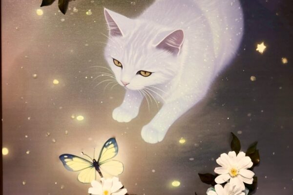 畫中花《貓與蝶》：圖片 2