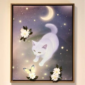 畫中花《貓與蝶》
